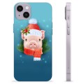 iPhone 14 Plus TPU-hoesje - Winter Piggy