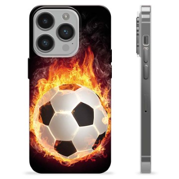 iPhone 14 Pro TPU-hoesje - Voetbal Vlam