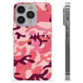 iPhone 14 Pro TPU-hoesje - Roze Camouflage