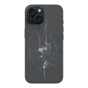 iPhone 15 Back Cover Reparatie - Alleen glas - Zwart