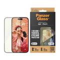 iPhone 15 PanzerGlass EyeCare Ultra-Wide Fit EasyAligner Glazen Screenprotector - Zwarte Rand