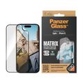 iPhone 15 PanzerGlass Matrix D3O UWF Screen Protector m. AlignerKit - Zwarte rand