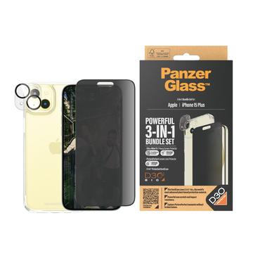 iPhone 15 Plus PanzerGlass Privacy 3-in-1-pakket