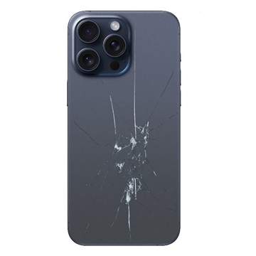 iPhone 15 Pro Back Cover Reparatie - Alleen glas - Blauw