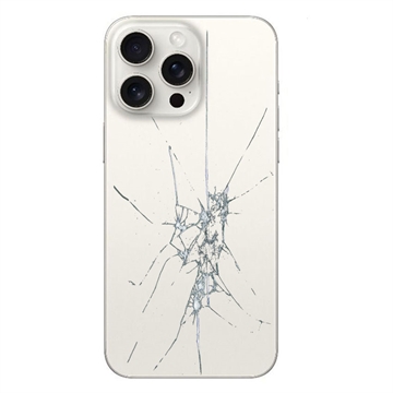 iPhone 15 Pro Back Cover Reparatie - Alleen glas - Wit