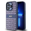 iPhone 15 Pro DKNY Repeat Pattern Tonal Stripe hoesje - Blauw