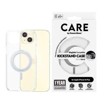 iPhone 15 Pro Max PanzerGlass Care Kickstand Hoesje - MagSafe compatibel - Zilver