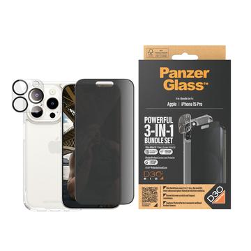 iPhone 15 Pro PanzerGlass Privacy 3-in-1-pakket