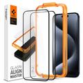 iPhone 15 Pro Spigen ALM Glas.tR Glazen Screenprotector - 2 St.