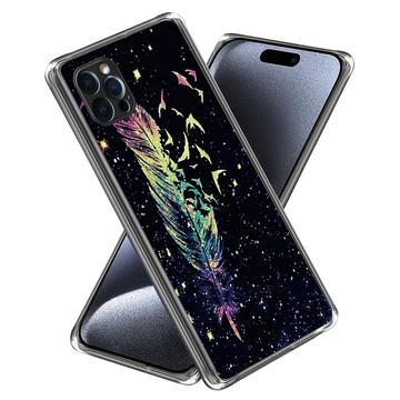 iPhone 15 Pro Stijlvolle Ultradunne TPU Hoesje - Pioen