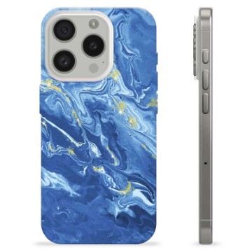 iPhone 15 Pro TPU-hoesje - Kleurrijk Marmer