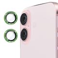 iPhone 16/16 Plus Hat Prince Glitter Camera Lens Beschermer - Groen