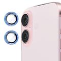 iPhone 16/16 Plus Hat Prince Glitter Camera Lens Beschermer - Blauw