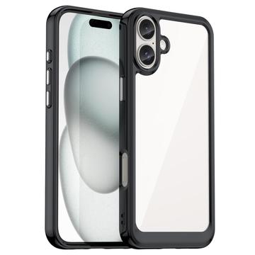 iPhone 16 Anti-Shock Hybride Hoesje - Zwart