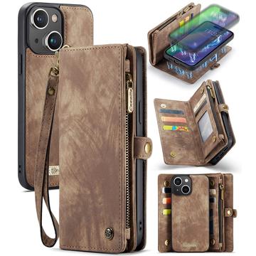 iPhone 16 Caseme 008 2-in-1 Multifunctionele portemonneehoes - Bruin