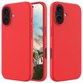 iPhone 16 Liquid Siliconen Hoesje - Rood