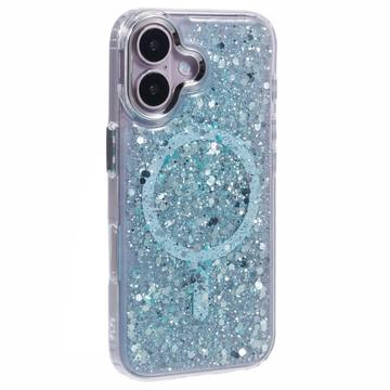 iPhone 16 MagSafe-compatibel glitter pailletten epoxy hoesje