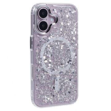 iPhone 16 MagSafe-compatibel glitter pailletten epoxy hoesje