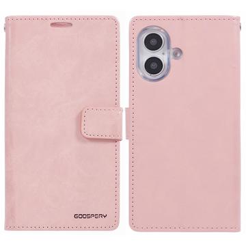 iPhone 16 Mercury Goospery Blue Moon Portemonnee Hoesje - Roze