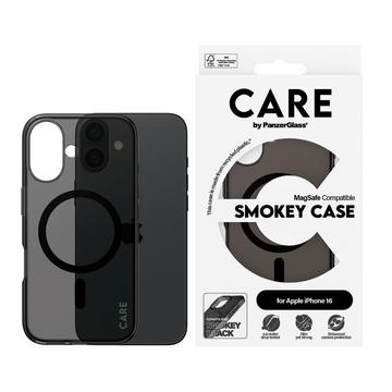 iPhone 16 PanzerGlass Care Smokey Urban Combat Case - MagSafe-compatibel - Zwart