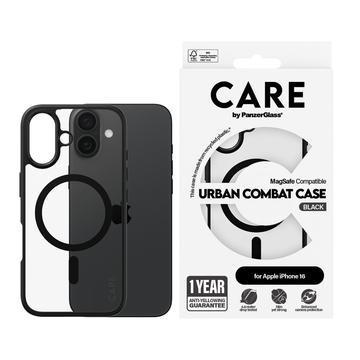 iPhone 16 PanzerGlass Care Urban Combat Hoesje - MagSafe-compatibel - Zwart