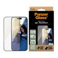 iPhone 16/15 PanzerGlass EyeCare Ultra-Wide Fit EasyAligner Glazen Screenprotector - Zwarte Rand