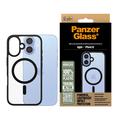 iPhone 16 PanzerGlass HardCase MagSafe Compatibel Hoesje - Zwart / Transparant