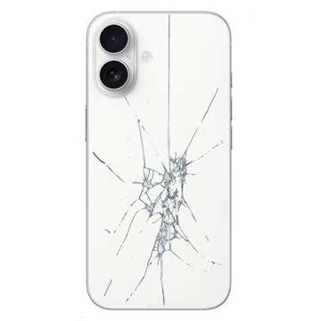 iPhone 16 Plus Back Cover Reparatie - Alleen glas - Wit