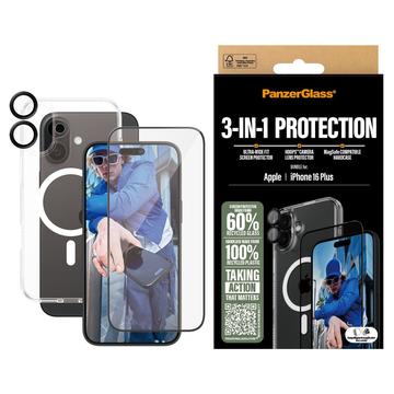 iPhone 16 Plus PanzerGlass 3-in-1-bundel met bescherming