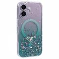 iPhone 16 Plus Sparkle Glow MagSafe hoesje - Groen