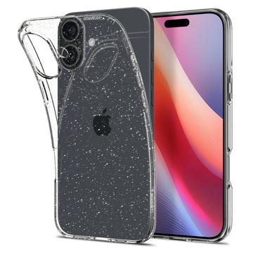 iPhone 16 Plus Spigen Liquid Crystal Glitter Hoesje - Doorzichtig