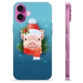 iPhone 16 Plus TPU-hoesje - Winter Piggy