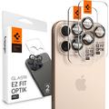 iPhone 16 Pro/16 Pro Max Spigen Glas.tR Ez Fit Optik Pro Lens Glazen Protector - Desert titanium