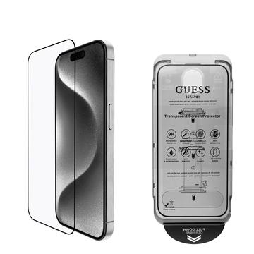 iPhone 16 Pro Guess 2.5D Glazen Screenprotector - 9H - zwarte rand