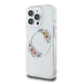 iPhone 16 Pro Max Guess IML Flowers Wreath hoesje - MagSafe Compatibel - Doorzichtig