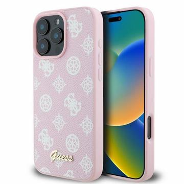 iPhone 16 Pro Max Guess Peony Script hoesje - MagSafe compatibel