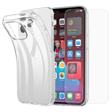 iPhone 16 Pro Max Saii 2-in-1 TPU-hoesje en Glazen Screenprotector