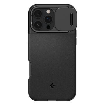 iPhone 16 Pro Max Spigen Optik Armor Mag Hoesje - Zwart