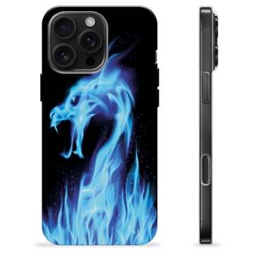 iPhone 16 Pro Max TPU-hoesje - Blauwe Vuurdraak