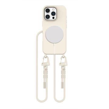 iPhone 16 Pro Max Tech-Protect MagNecklace MagSafe hoesje - Latte