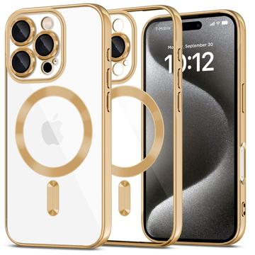 iPhone 16 Pro Max Tech-Protect MagFlex hoesje - MagSafe compatibel - Helder / Goud