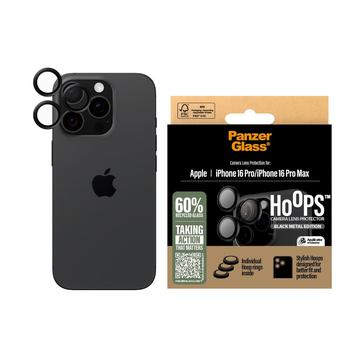 iPhone 16 Pro/16 Pro Max PanzerGlass Hoepels Camera Lens Beschermer - Zwart