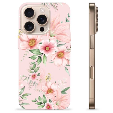 iPhone 16 Pro TPU-hoesje - Aquarel Bloemen