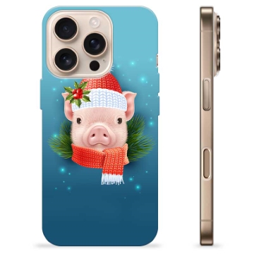 iPhone 16 Pro TPU-hoesje - Winter Piggy