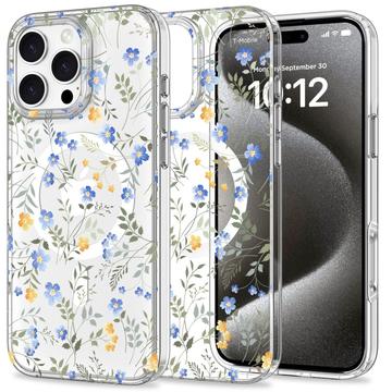 iPhone 16 Pro Tech-Protect MagMood hoesje - MagSafe compatibel - Lentebloemen