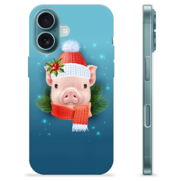 iPhone 16 TPU-hoesje - Winter Piggy