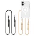 iPhone 16 Tech-Protect FlexAir Chain MagSafe hoesje - Zwart & Taupe