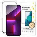 iPhone 16 Wozinsky Super Tough Glazen Screenprotector - 9H - Zwarte Rand