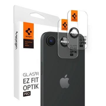 iPhone 16e Spigen Glas.tR Ez Fit Optik Pro Lens Glazen Protector - Zwart