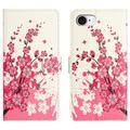 iPhone 16e Style Series Portemonnee Hoesje - Roze Bloemen